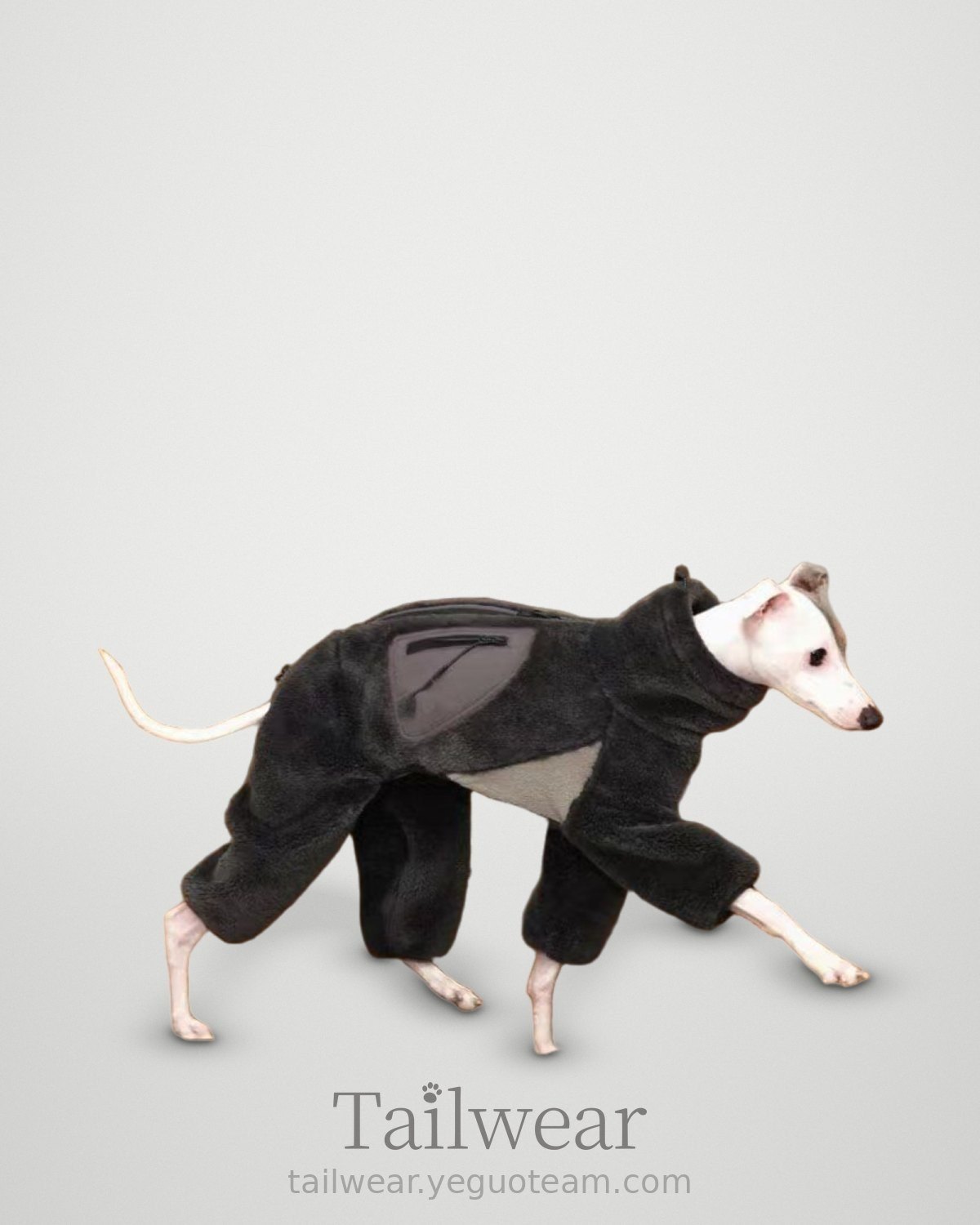 Thick Sherpa Four-Leg Coat – Charcoal