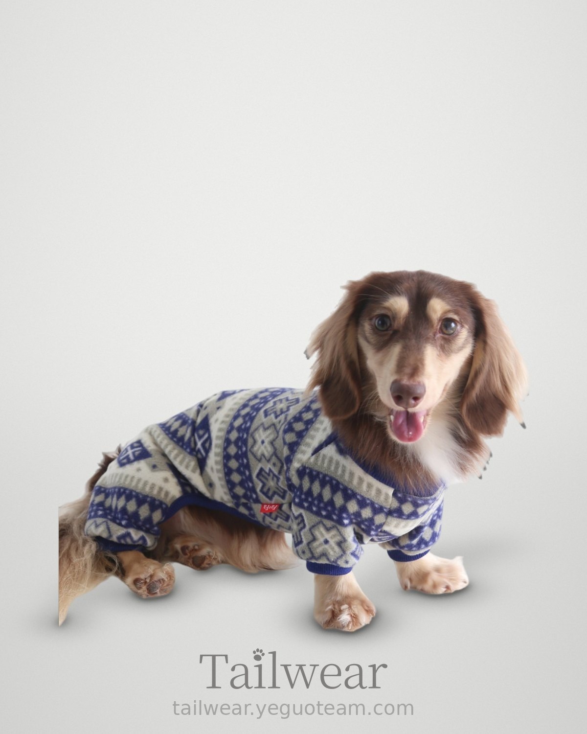 Fair Isle Fleece Jumpsuit – Blue