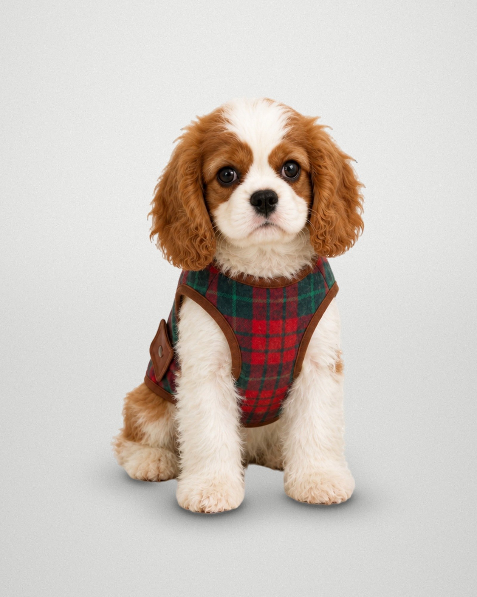 Christmas Plaid Sherpa Vest – Red Plaid