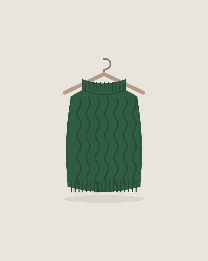 Cozy Christmas Knit in Forest