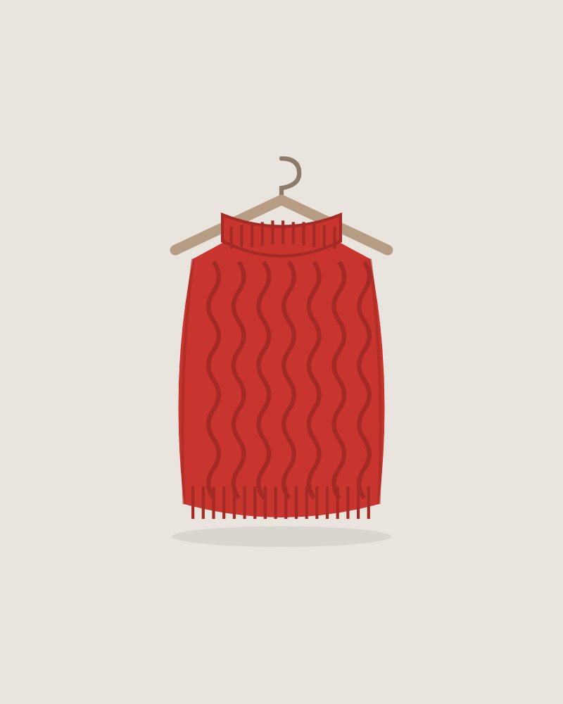 Cozy Christmas Knit in Red