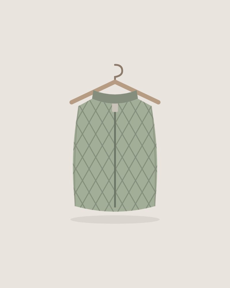 Soft Vest in Sage