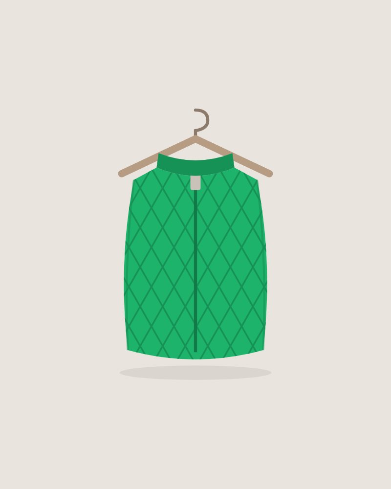 Trail Vest in Clover